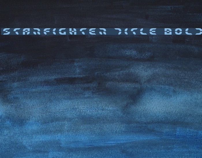 Starfighter Title Bold Font examples