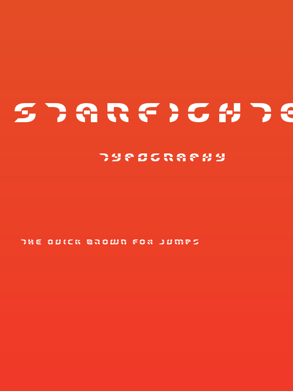 Starfighter Title Bold Poster