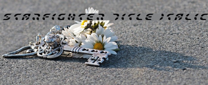 Starfighter Title Italic Example 3