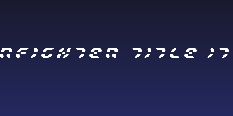 Starfighter Title Italic Social Header