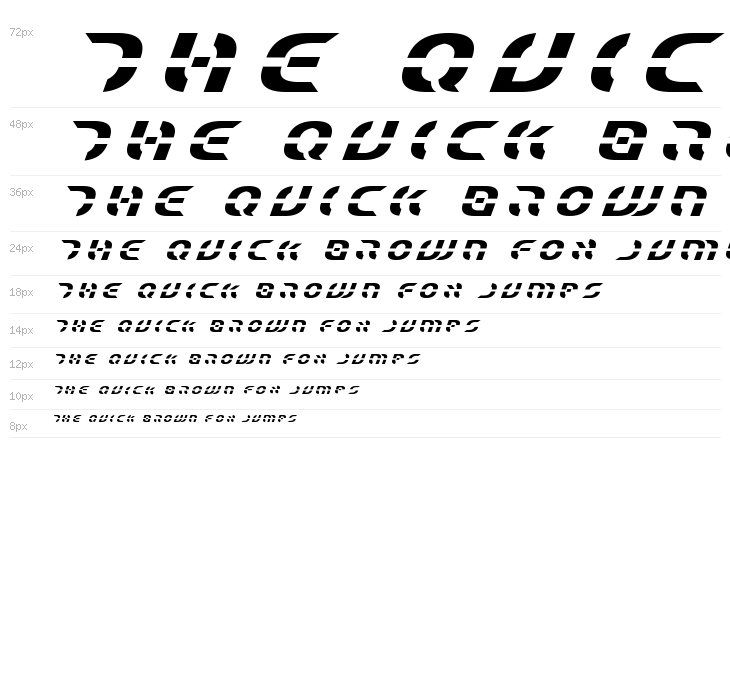 Starfighter Title Italic Waterfall