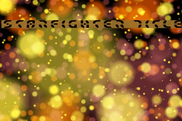 Starfighter Title Font examples