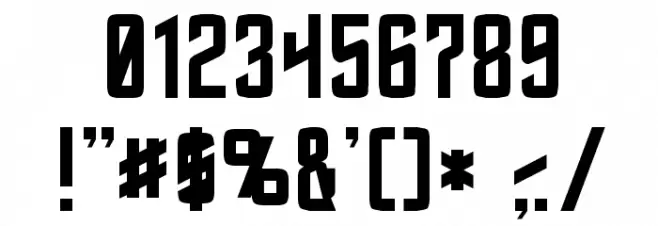 Starfleet Normal Font OTHER CHARS