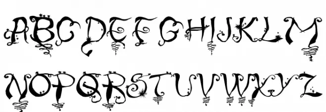 Stargaze Schriftart Groß