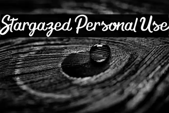 Stargazed Personal Use Fuentes examples