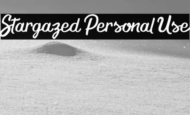 Stargazed Personal Use Fuentes examples