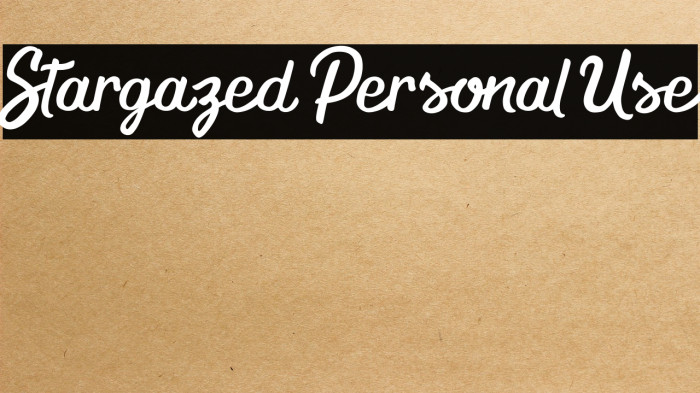 Stargazed Personal Use Example 3