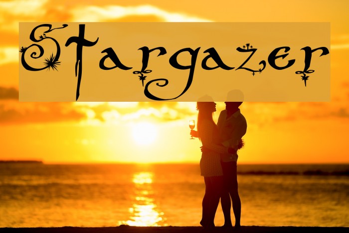 Stargazer Font examples
