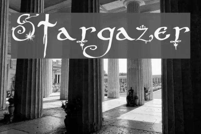 Stargazer Font examples