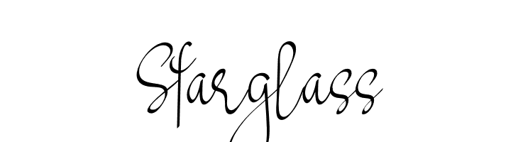 Starglass  font caratteri gratis