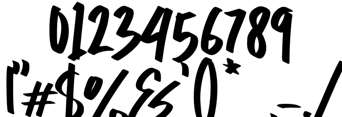 Stargod - Personal Use Font OTHER CHARS