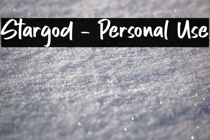 Stargod - Personal Use Example 1