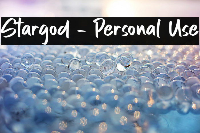 Stargod - Personal Use Example 3