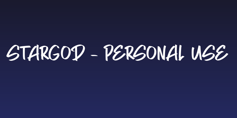 Stargod - Personal Use Social Header