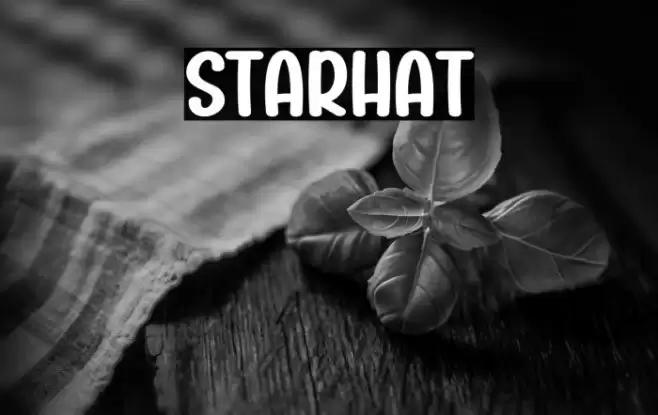 Starhat Schriftart examples