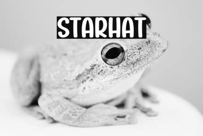Starhat Schriftart examples