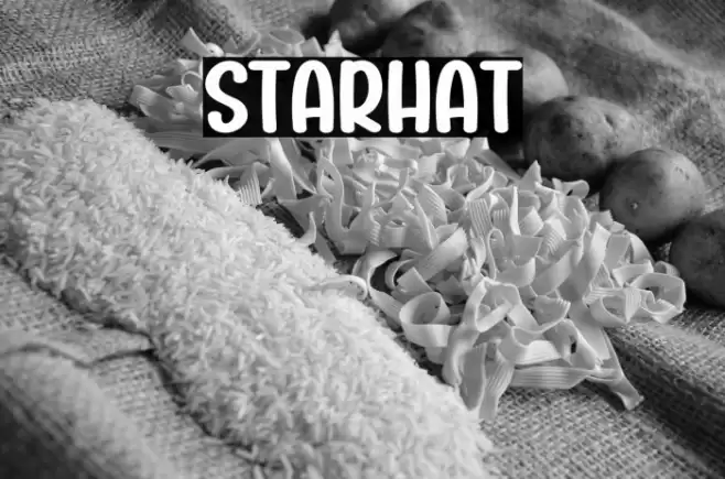Starhat Schriftart examples