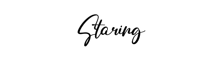 Staring  免费字体下载