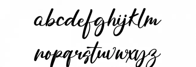 Staring फ़ॉन्ट लोअरकेस