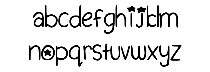 Starjump Font LOWERCASE