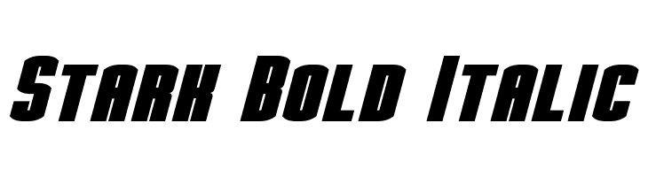 Stark Bold Italic  Free Fonts Download