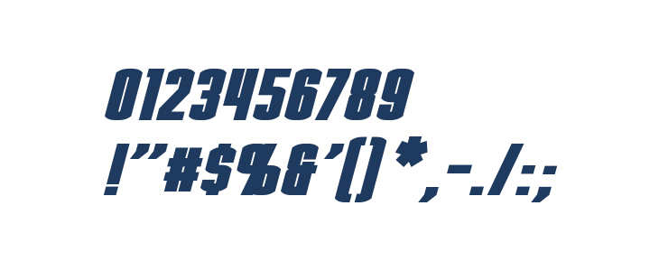 Stark Bold Italic Other Characters