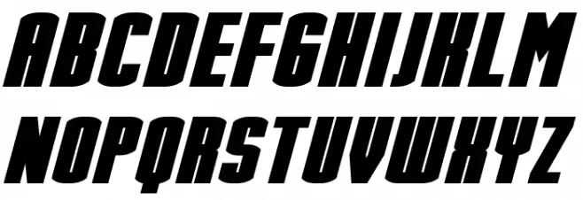 Stark Bold Italic Шрифта ВЕРХНИЙ