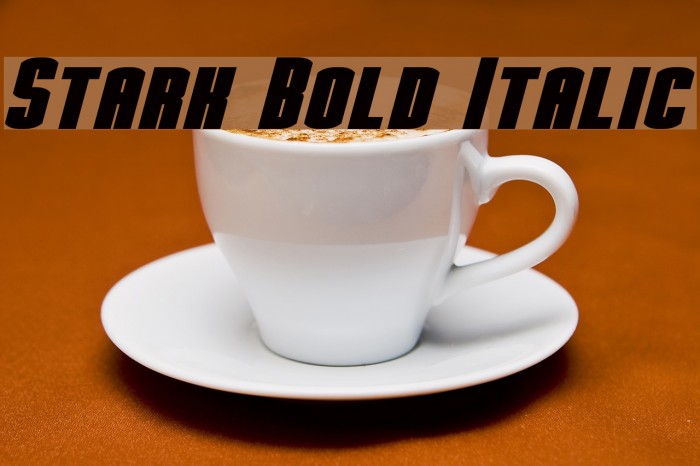 Stark Bold Italic Example 2