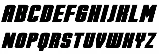Stark Bold Italic Caratteri MINUSCOLO