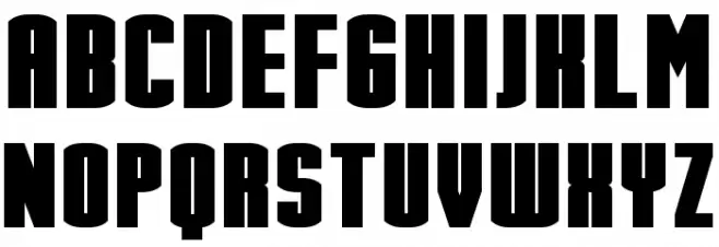 Stark Bold フォント 大文字