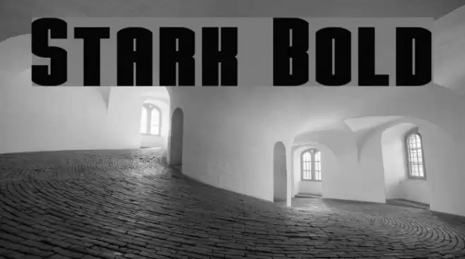 Stark Bold Font examples
