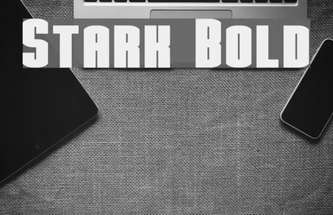 Stark Bold Font examples