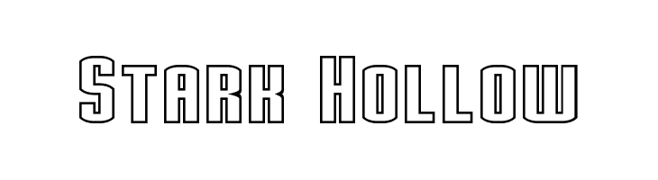 Stark Hollow Font