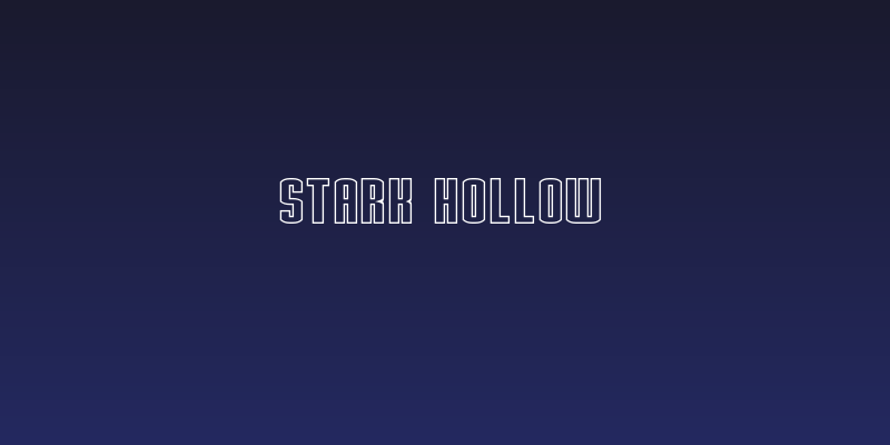 Stark Hollow Social Header