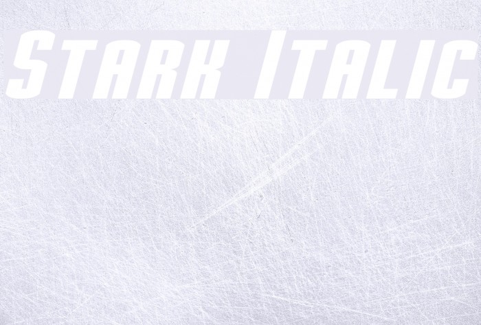 Stark Italic Шрифта examples