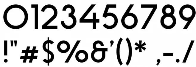 Stark Font Alte caractere