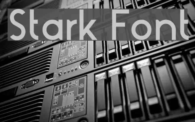 Stark Font examples