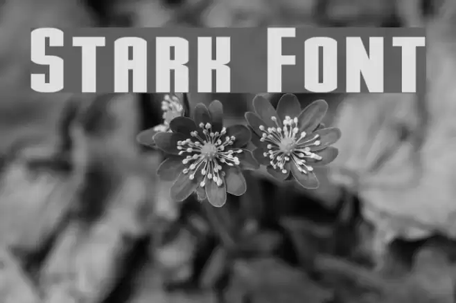 Stark Font examples