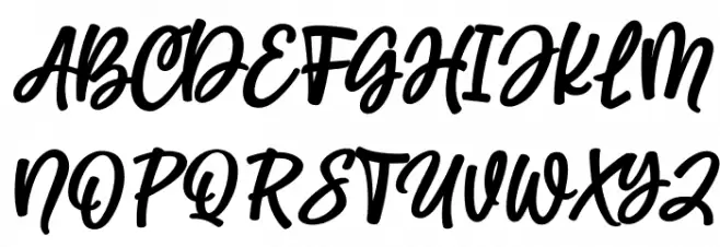 Starkey Italic PERSONAL USE Schriftart Groß