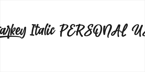 Starkey Italic PERSONAL USE Logo