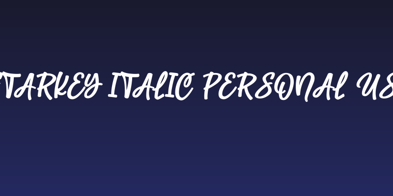 Starkey Italic PERSONAL USE Social Header