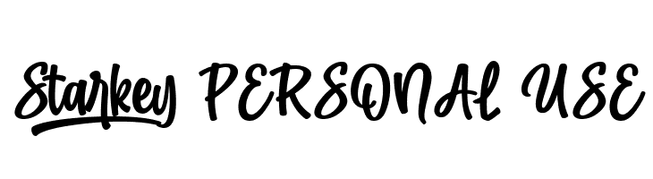 Starkey PERSONAL USE  font caratteri gratis