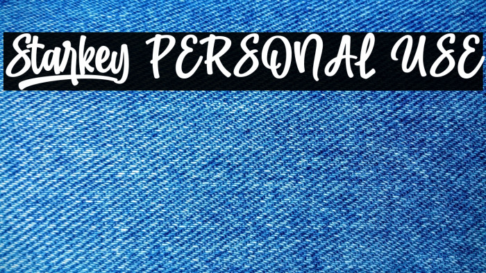 Starkey PERSONAL USE Example 1