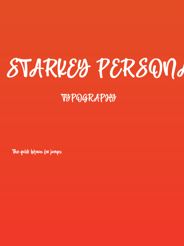 Starkey PERSONAL USE Poster