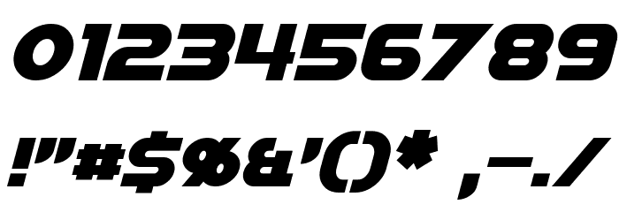 Starkiller Italic Font OTHER CHARS