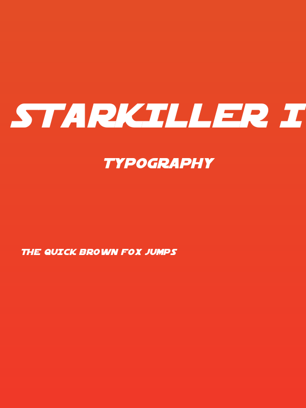 Starkiller Italic Poster