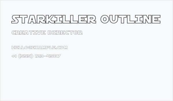 Starkiller Outline Business Card