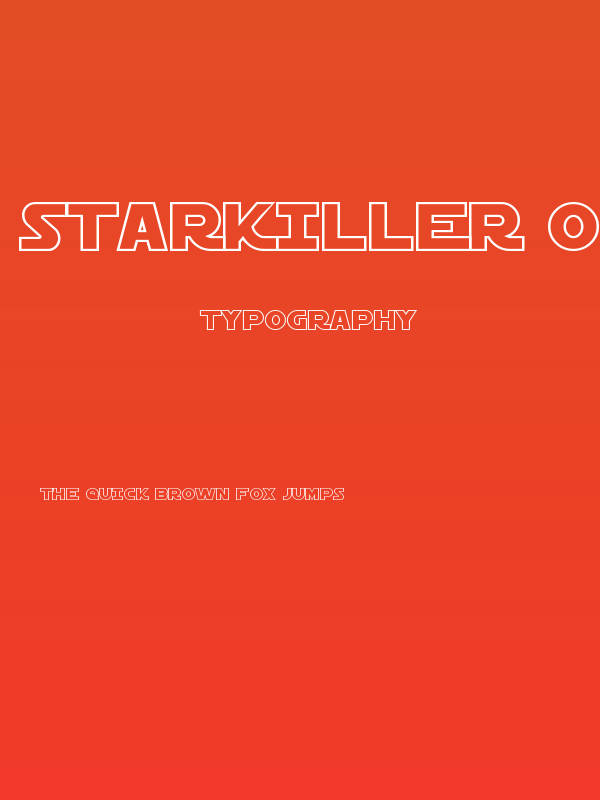 Starkiller Outline Poster