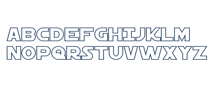 Starkiller Outline Lowercase