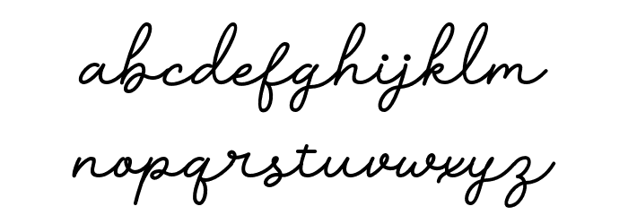 Starkville Font LOWERCASE